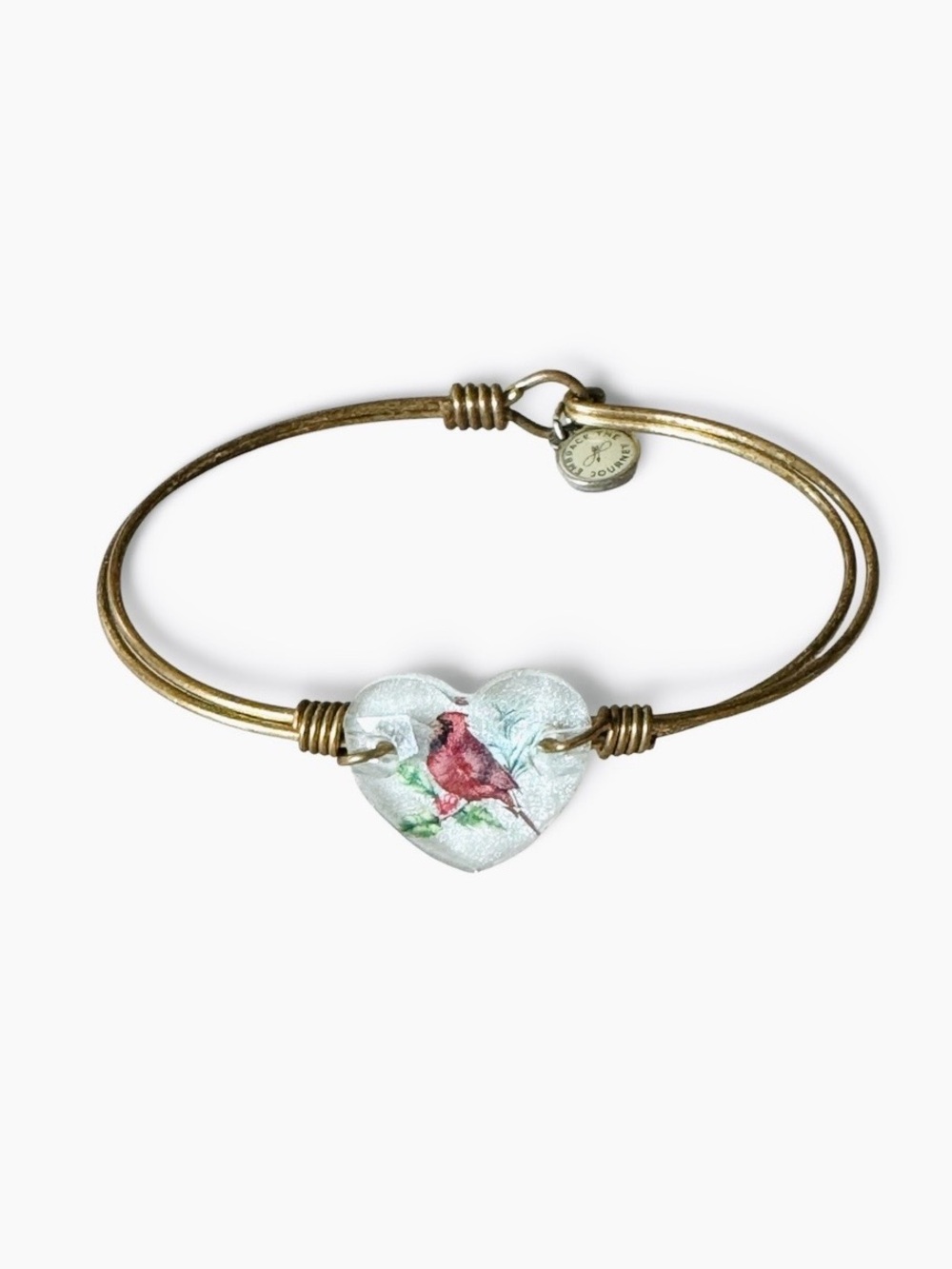 Luca and Danni Cardinal Crystal Heart
Bangle Bracelet